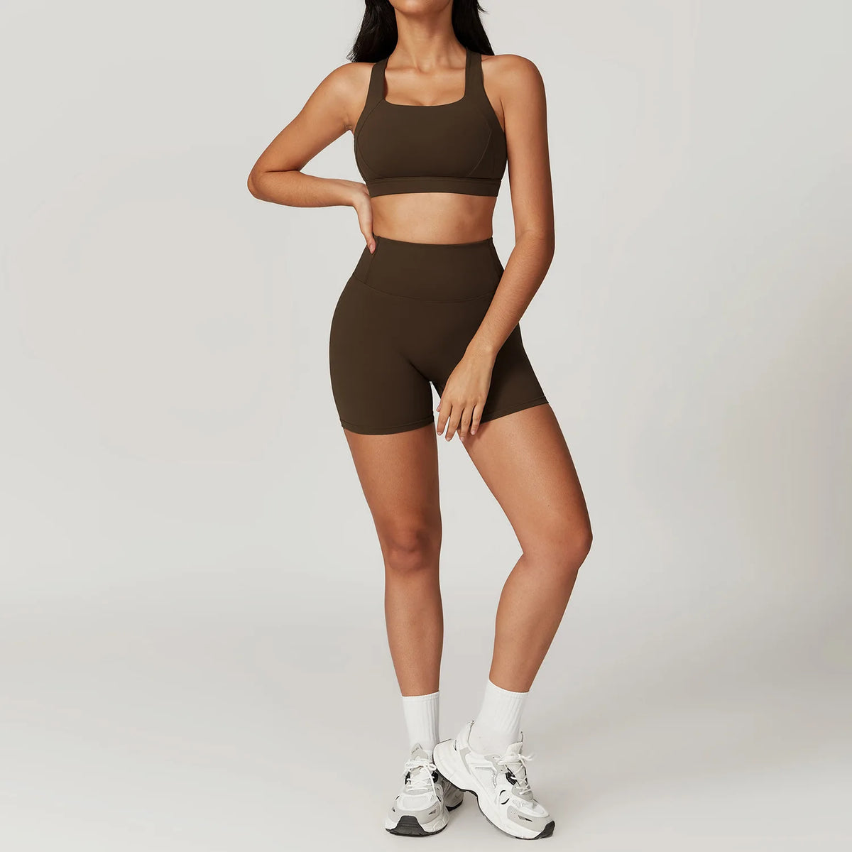 Yoga Set 2 Piece Women Sportswear Workout Clothes Women Sport Set Suits For Fitness Cross Back Bra Seamless Gym Push Up Leggings