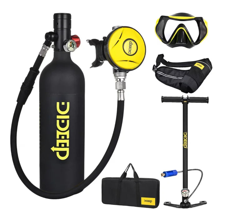 HY Sports X4000 Pro Aluminum Alloy Underwater Breathing Apparatus Professional Deep Diving Lung Equipment Oxygen Tank Diving