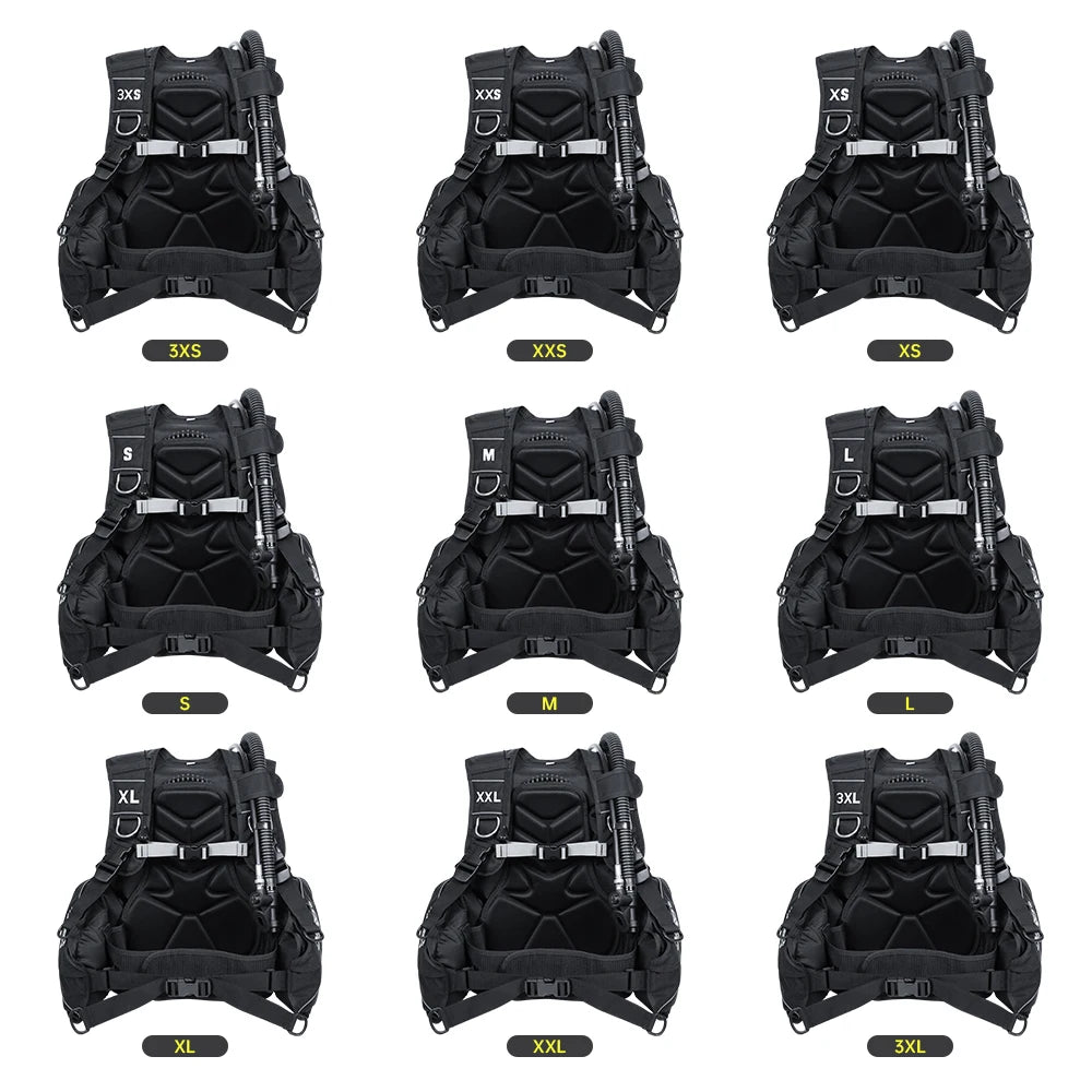 DIDEEP Dropshipping M/L/XLBuoyancy Compensator Device Bcd Scuba Diving Set