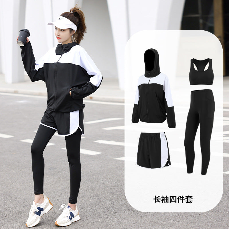 New Autumn and Winter Sports Suit for Women, Loose and Slim, Large Size Gym Morning Running, Quick-Drying, Large Size Popular Yoga Clothes