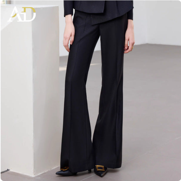 Ad2026 New Style Professional Women's Suit Autumn Long-Sleeved Suit Jacket Flared Pants Two-Piece Work Clothes Formal Wear