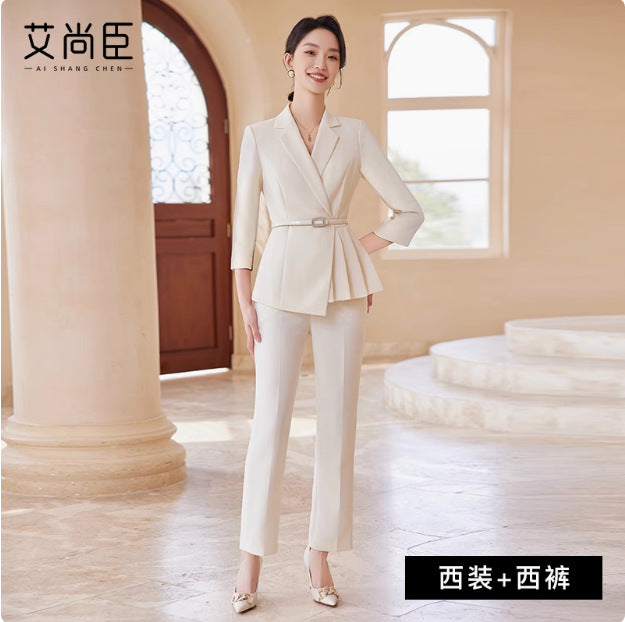 Ai Shangchen Professional suit Pants Women's Spring Temperament Goddess Fan New Women's Clothing Advanced Workplace Interview Fashion suit