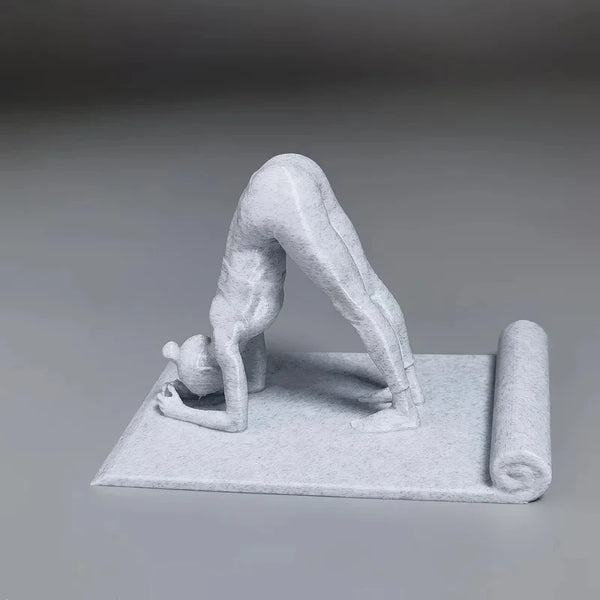Yoga Girl Phone Stand Creative Meditation Figurine Holder Stable Desk Phone Holder Home Office Decor