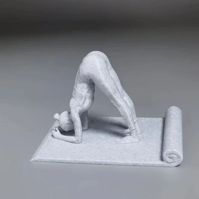 Yoga Girl Phone Stand Creative Meditation Figurine Holder Stable Desk Phone Holder Home Office Decor