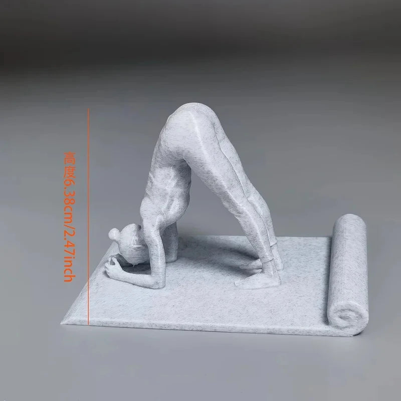 Yoga Girl Phone Stand Creative Meditation Figurine Holder Stable Desk Phone Holder Home Office Decor