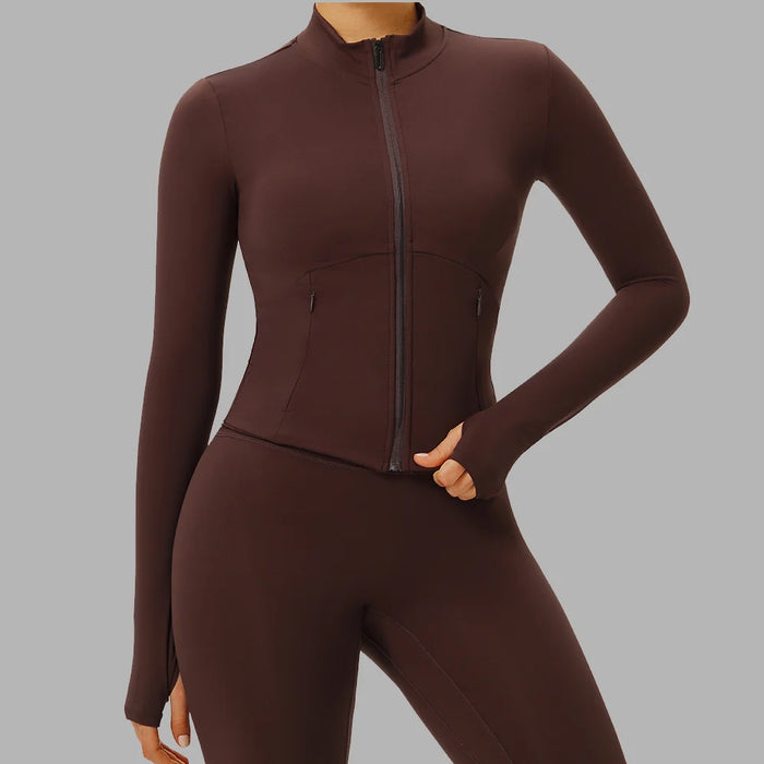 Outdoor Running Fitness Wear T-shirt Women's Long sleeved Single Piece Top New Yoga Long sleeved Yoga Shirt Gym Push Up Workout