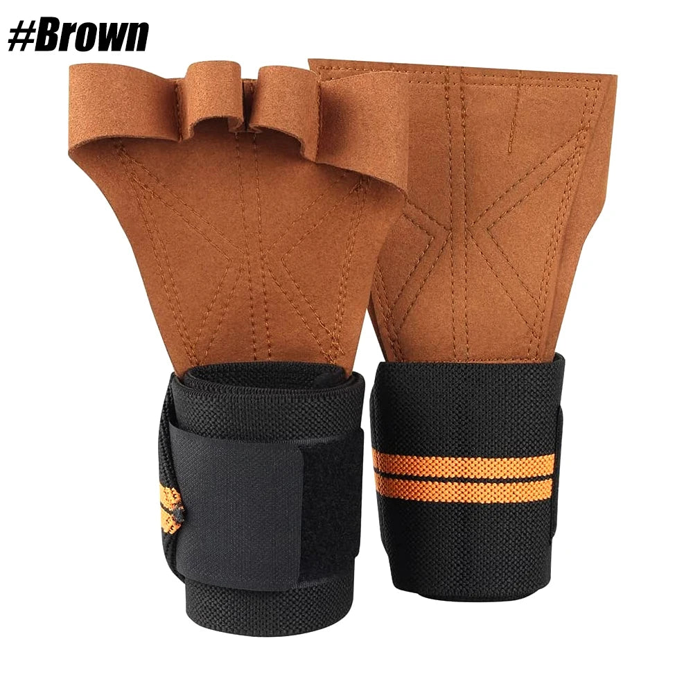 1Pair Training Sport Gloves for Men Women Workout Gloves Fitness Body Building Weightlifting Gym Hand Wrist Palm Protector Glove