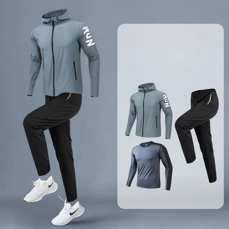 Sportswear Set for Men: Ideal for Running, Cycling, Fitness Training & Gym Exercises - New in Men's Sets