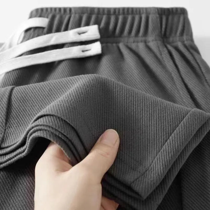 Casual Men Sweatpants Breathable Fashion Sportswear Drawstring Wide Leg Straight Track Pants Cotton Casual Loose Trousers Male