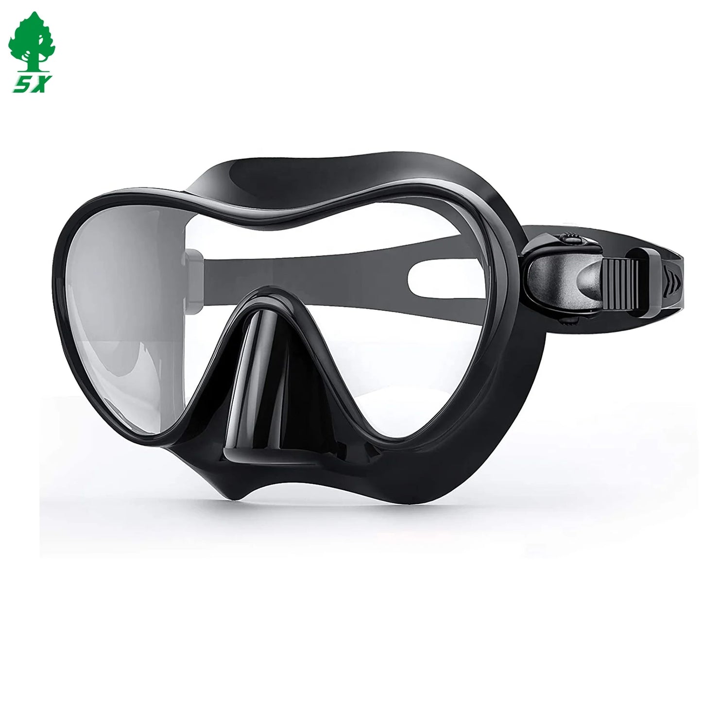 Factory Supply Free Diving Half Face Diving Snorkel Mask for Adults