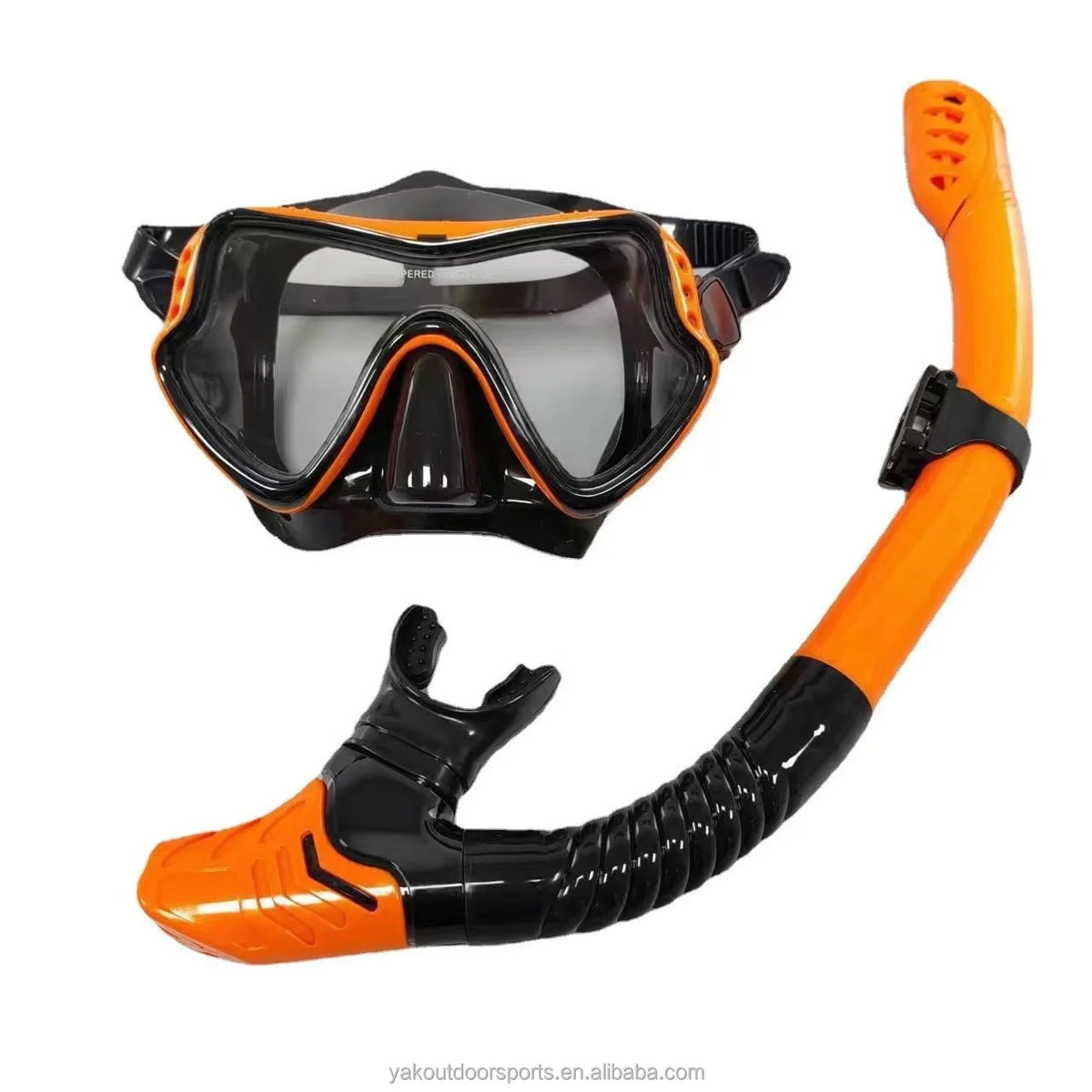 Yak Outdoor OEM Customized Frameless Full Dry Waterproof Diving Glasses Adult Silicone Anti-fog CE Certified Snorkeling Mask