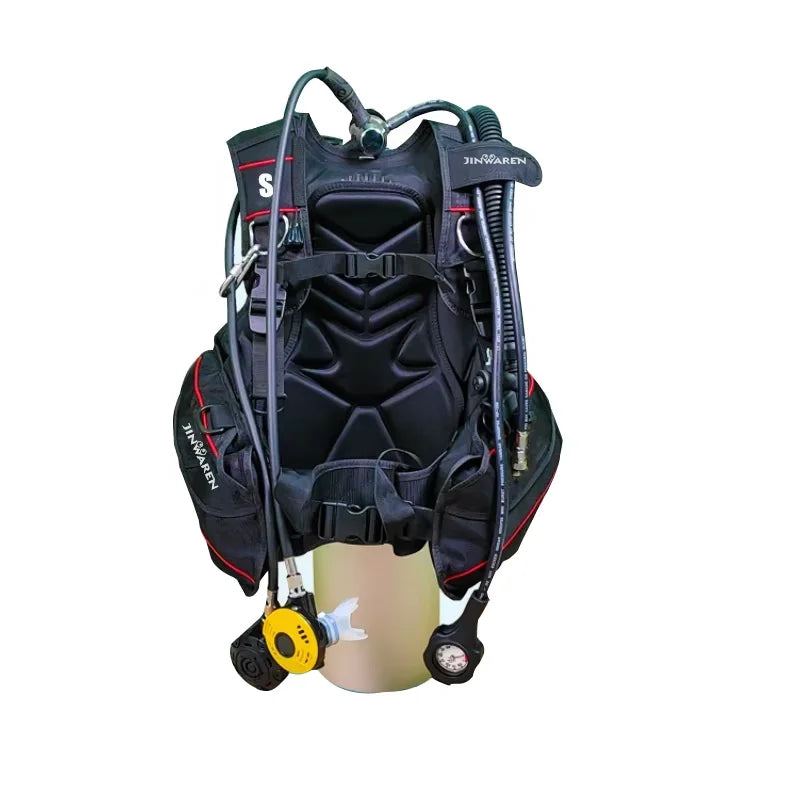 Taiwan-Made SCUBATEC Diving BCD Buoyancy Vest - 3 Pressure Relief Valves | Professional Diving Gear