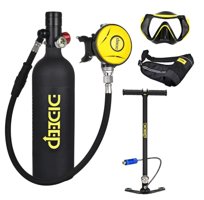 HY Sports X4000 Pro Aluminum Alloy Underwater Breathing Apparatus Professional Deep Diving Lung Equipment Oxygen Tank Diving
