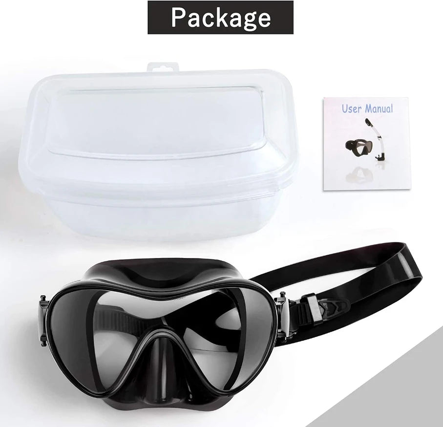 Factory Supply Free Diving Half Face Diving Snorkel Mask for Adults