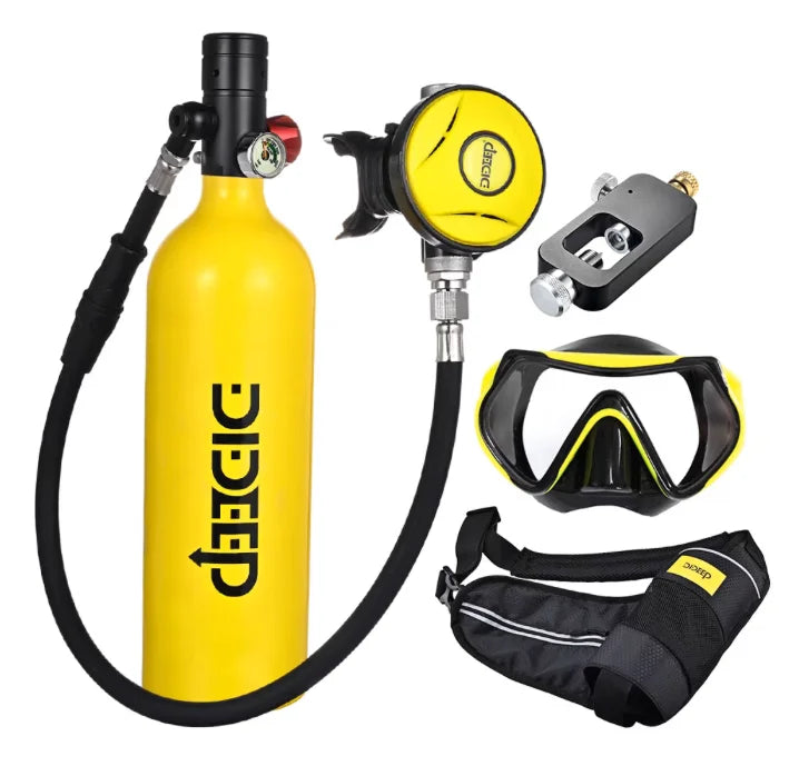 HY Sports X4000 Pro Aluminum Alloy Underwater Breathing Apparatus Professional Deep Diving Lung Equipment Oxygen Tank Diving