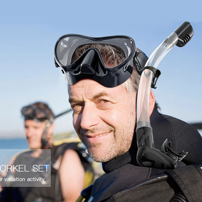Factory Supply Free Diving Half Face Diving Snorkel Mask for Adults