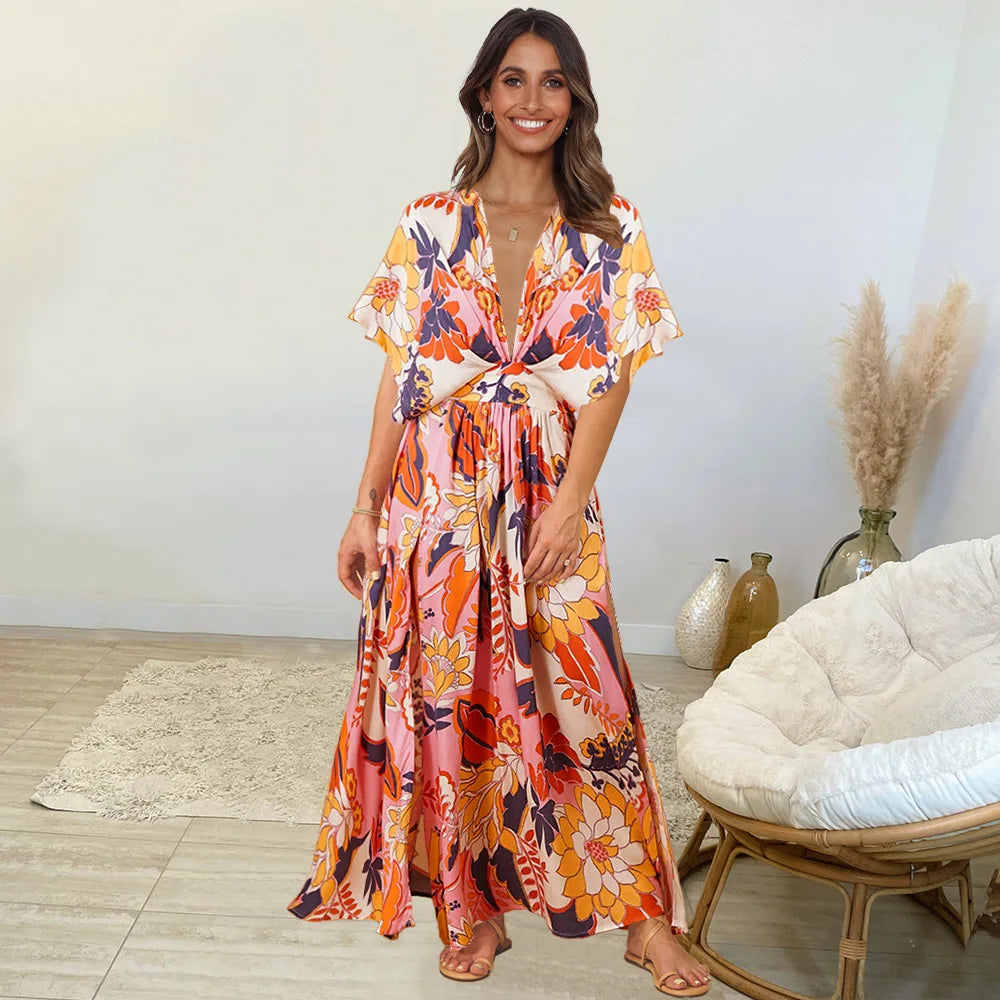 2023 Sexy Bikini Cover-ups Long Tunic Casual Summer Beach Dress Elegant Women Plus Size Beach Wear Swim Suit Cover up
