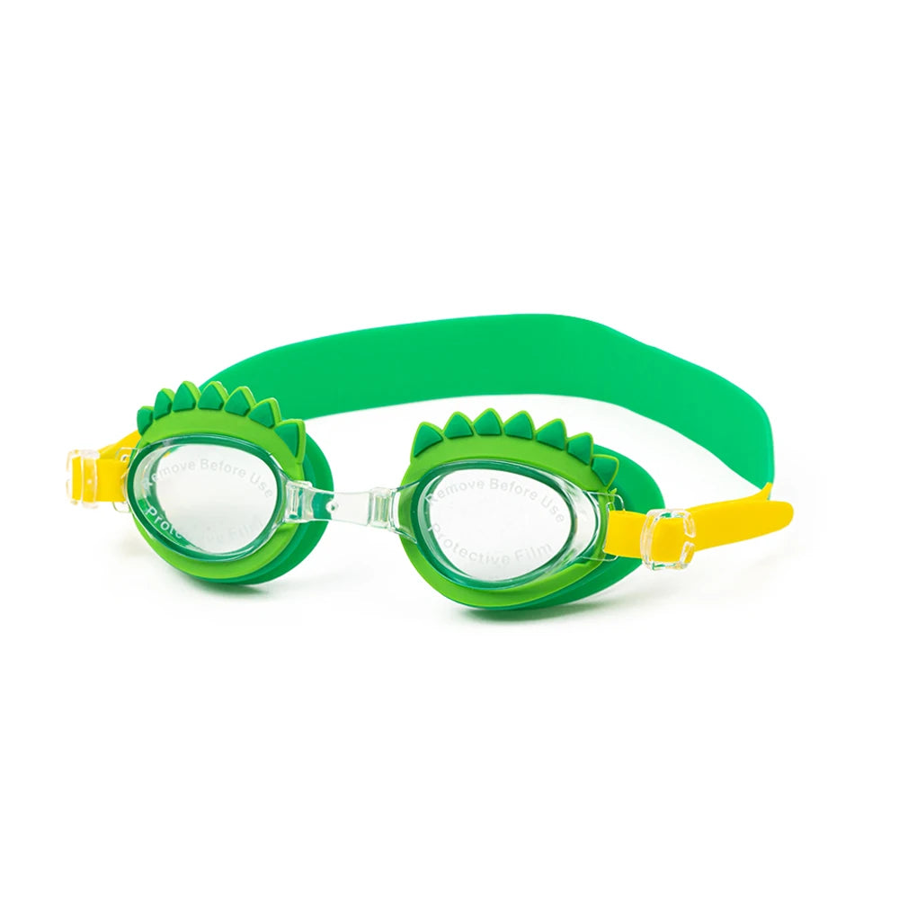 Kids UV Protection Anti-Fog Waterproof Swim Goggles with 100% Silicone Strap and Adjustable Fit for Children