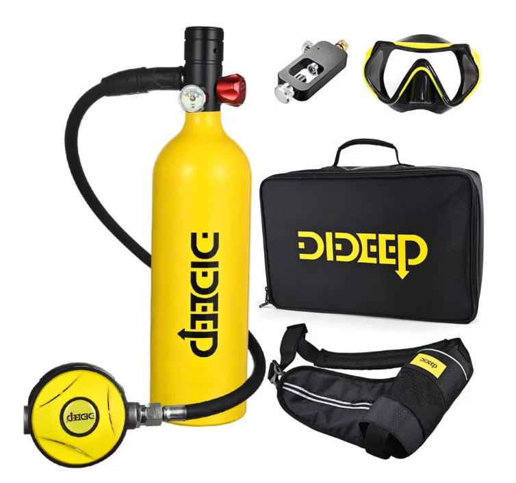 HY Sports X4000 Pro Aluminum Alloy Underwater Breathing Apparatus Professional Deep Diving Lung Equipment Oxygen Tank Diving