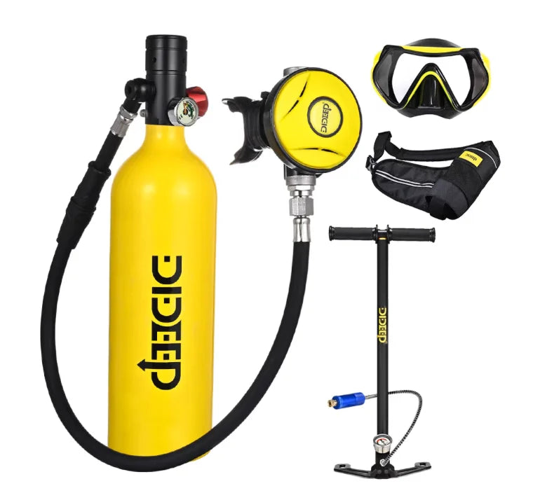 HY Sports X4000 Pro Aluminum Alloy Underwater Breathing Apparatus Professional Deep Diving Lung Equipment Oxygen Tank Diving