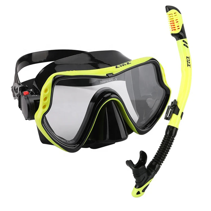 Yak Outdoor OEM Customized Frameless Full Dry Waterproof Diving Glasses Adult Silicone Anti-fog CE Certified Snorkeling Mask