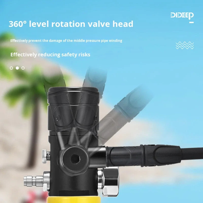 HY Sports X4000 Pro Aluminum Alloy Underwater Breathing Apparatus Professional Deep Diving Lung Equipment Oxygen Tank Diving