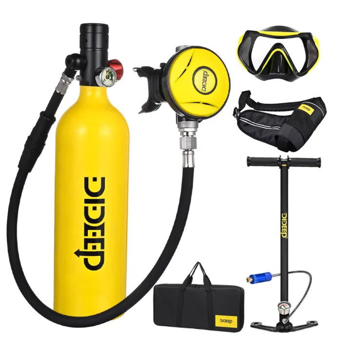 HY Sports X4000 Pro Aluminum Alloy Underwater Breathing Apparatus Professional Deep Diving Lung Equipment Oxygen Tank Diving