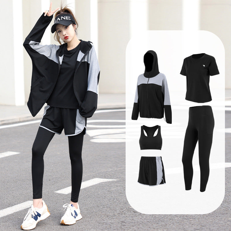 New Autumn and Winter Sports Suit for Women, Loose and Slim, Large Size Gym Morning Running, Quick-Drying, Large Size Popular Yoga Clothes