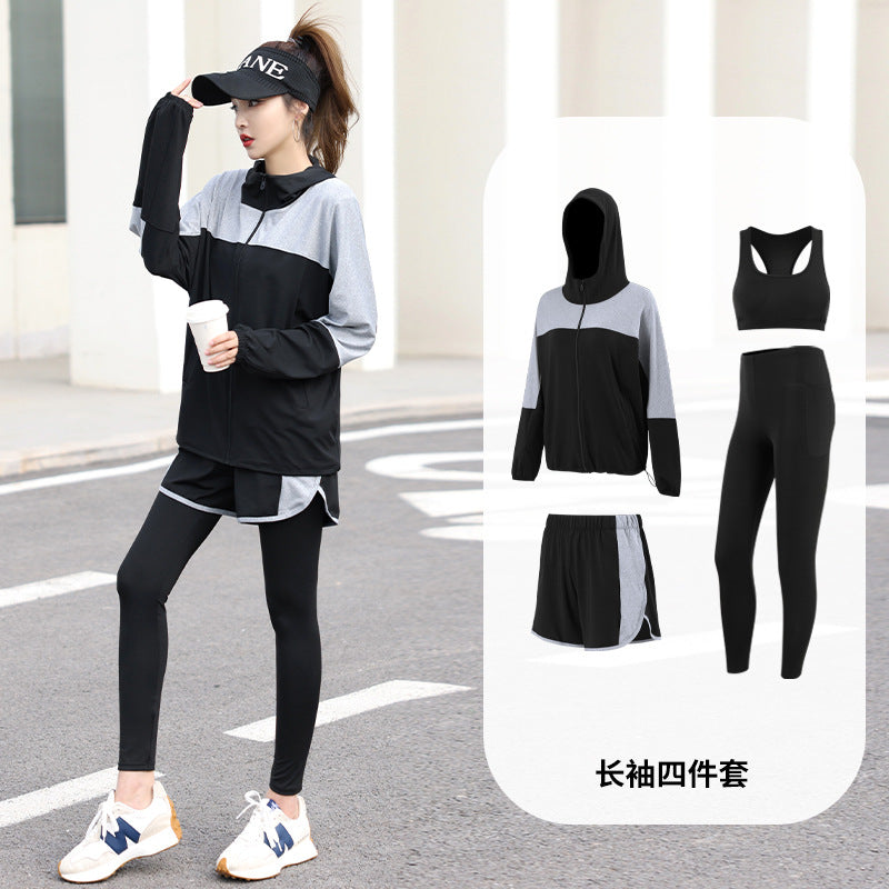 New Autumn and Winter Sports Suit for Women, Loose and Slim, Large Size Gym Morning Running, Quick-Drying, Large Size Popular Yoga Clothes