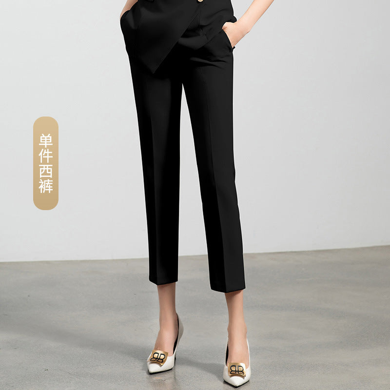 Summer business wear women's elegant thin short-sleeved suit apricot double-breasted fashion work clothes suit President formal wear