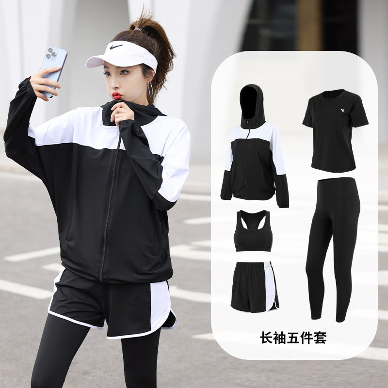 New Autumn and Winter Sports Suit for Women, Loose and Slim, Large Size Gym Morning Running, Quick-Drying, Large Size Popular Yoga Clothes
