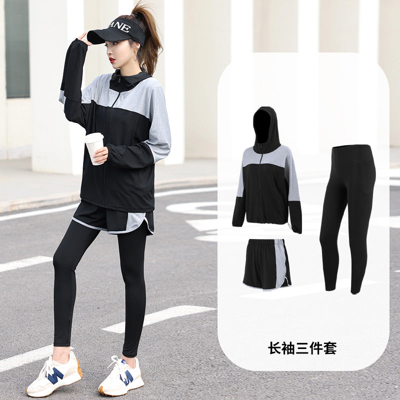 New Autumn and Winter Sports Suit for Women, Loose and Slim, Large Size Gym Morning Running, Quick-Drying, Large Size Popular Yoga Clothes