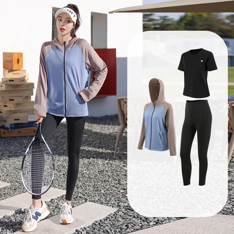 Yoga Clothes Plus Size Spring and Summer Suit for Women 2025 Running Loose Casual Sports Gym Morning Run Fashion New Style