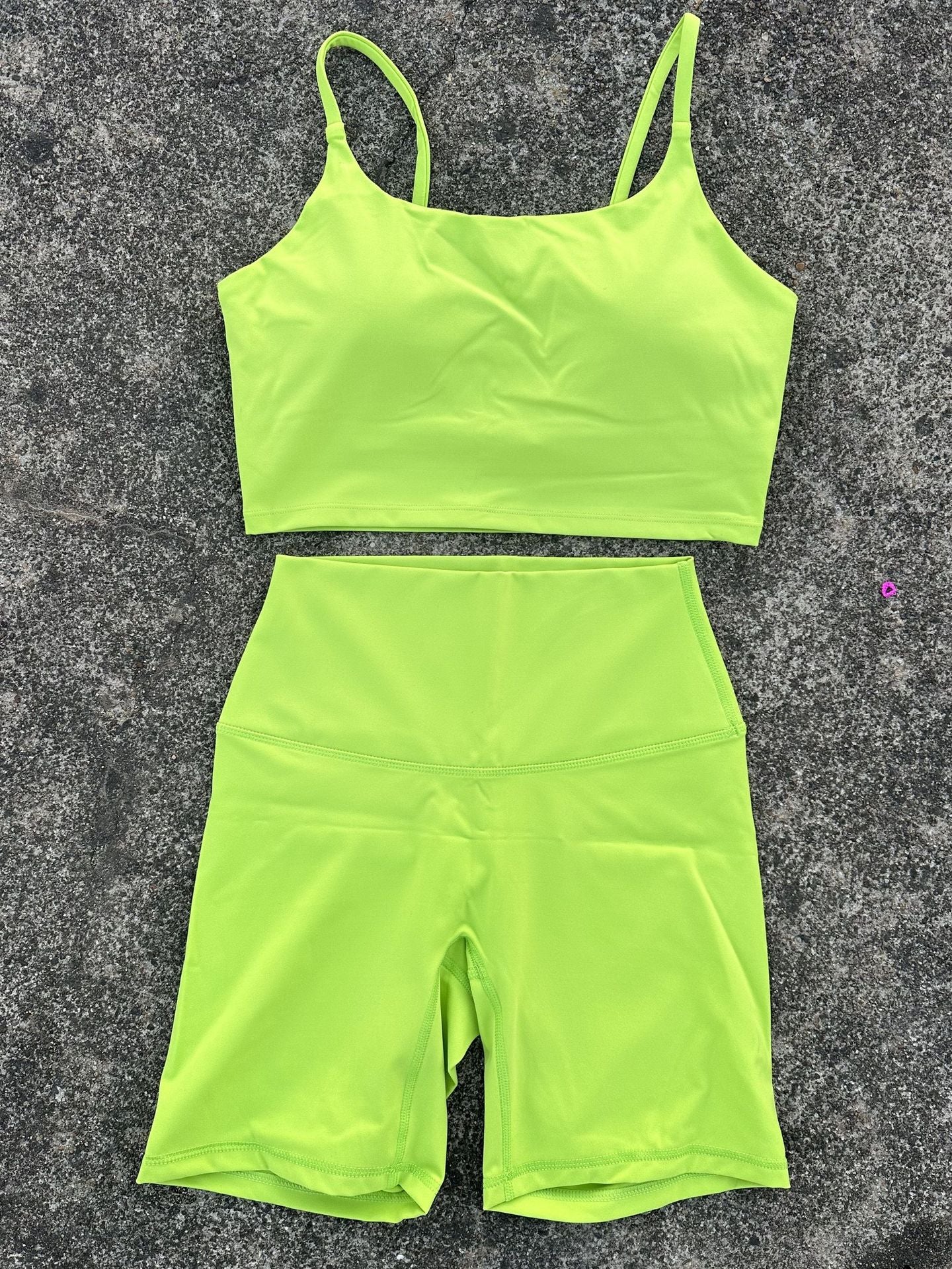 Women's Tight Stretch Yoga Shorts suit U-Shaped Camisole Outer Wear Sports Underwear gym yoga set