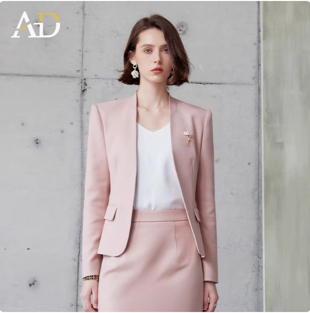 AD Early Autumn Gao Zhijie Wearing Commuter Style Suit suit Ladies Speech Contest Clothing 2024 New Suit