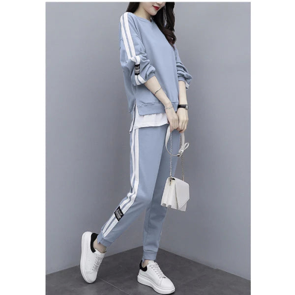Fashionable Loose Sportswear Set Sweatshirt Long Pants Two-Piece Set Large Size Spring New Style Popular Casual Streetwear