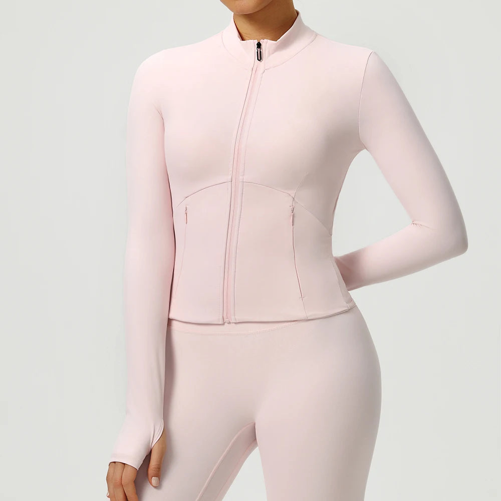 Outdoor Running Fitness Wear T-shirt Women's Long sleeved Single Piece Top New Yoga Long sleeved Yoga Shirt Gym Push Up Workout