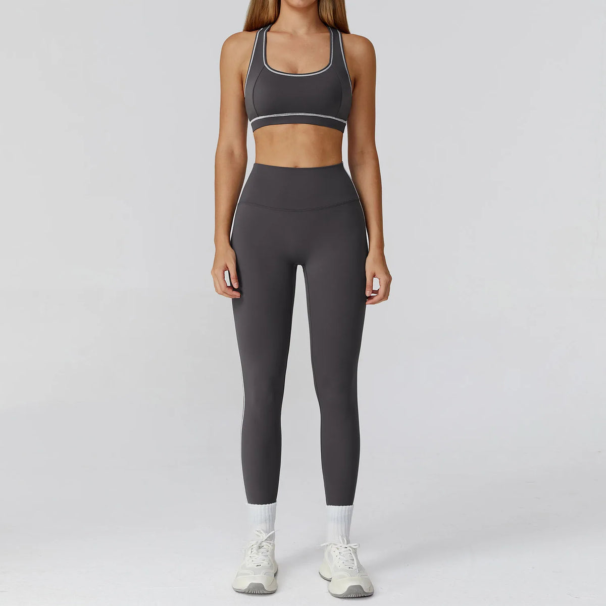 3PCS Yoga Set Women Workout Set 2 Pieces Sportswear Yoga Suit Gym Clothing Fitness Zipper Long Sleeve Sports High Waist Leggings