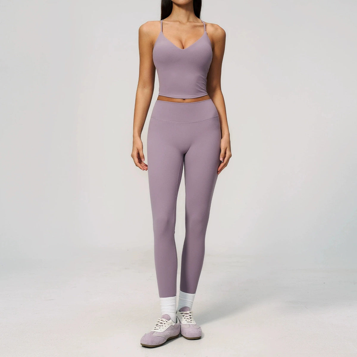 Yoga Set 2 Pieces Sports Suit Fitness Outfits Women Tracksuit Workout Clothes Running Sports Bra Leggings Gym Suit Athletic Wear