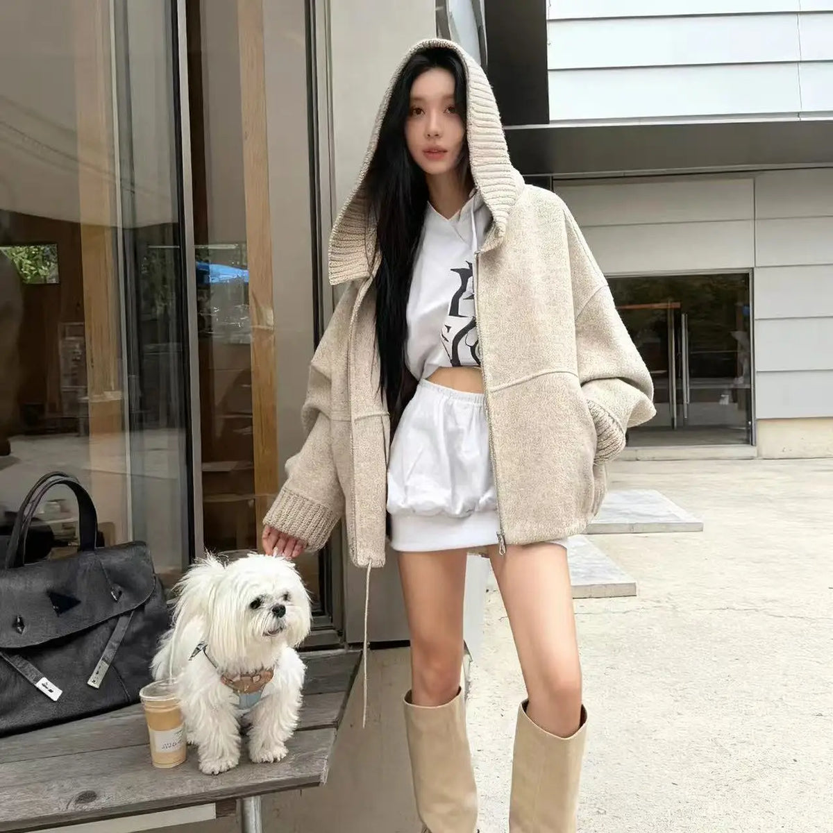 Fashion Lapel Short Coat Women's 2025 Autumn and Winter New Loose and Thin Versatile Casual Jacket Top