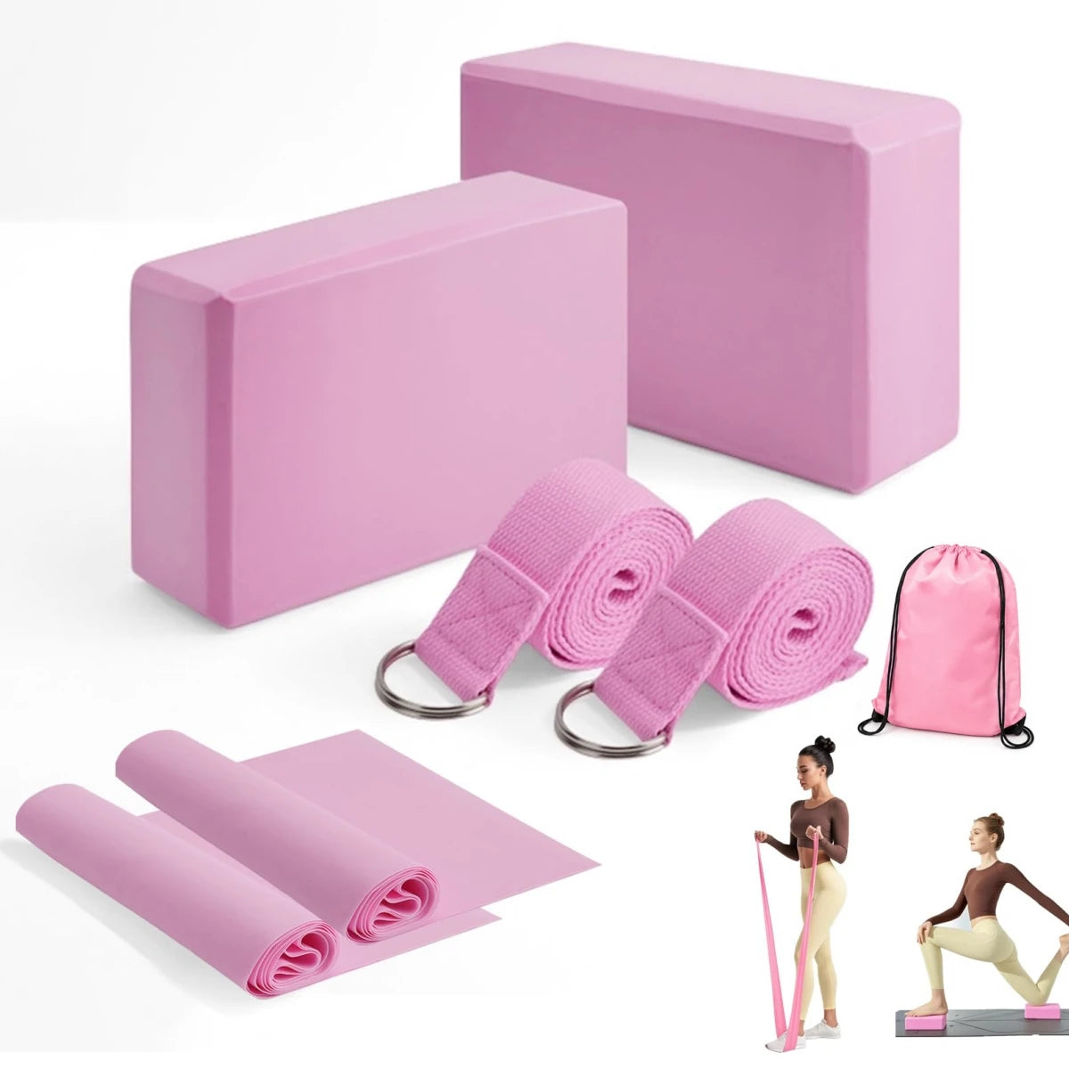 Yoga Building Blocks Cubes Pilates Bricks Reinforcement Mats Sports Yoga Supplies Exercise Home Exercise Equipment Fitness Eva