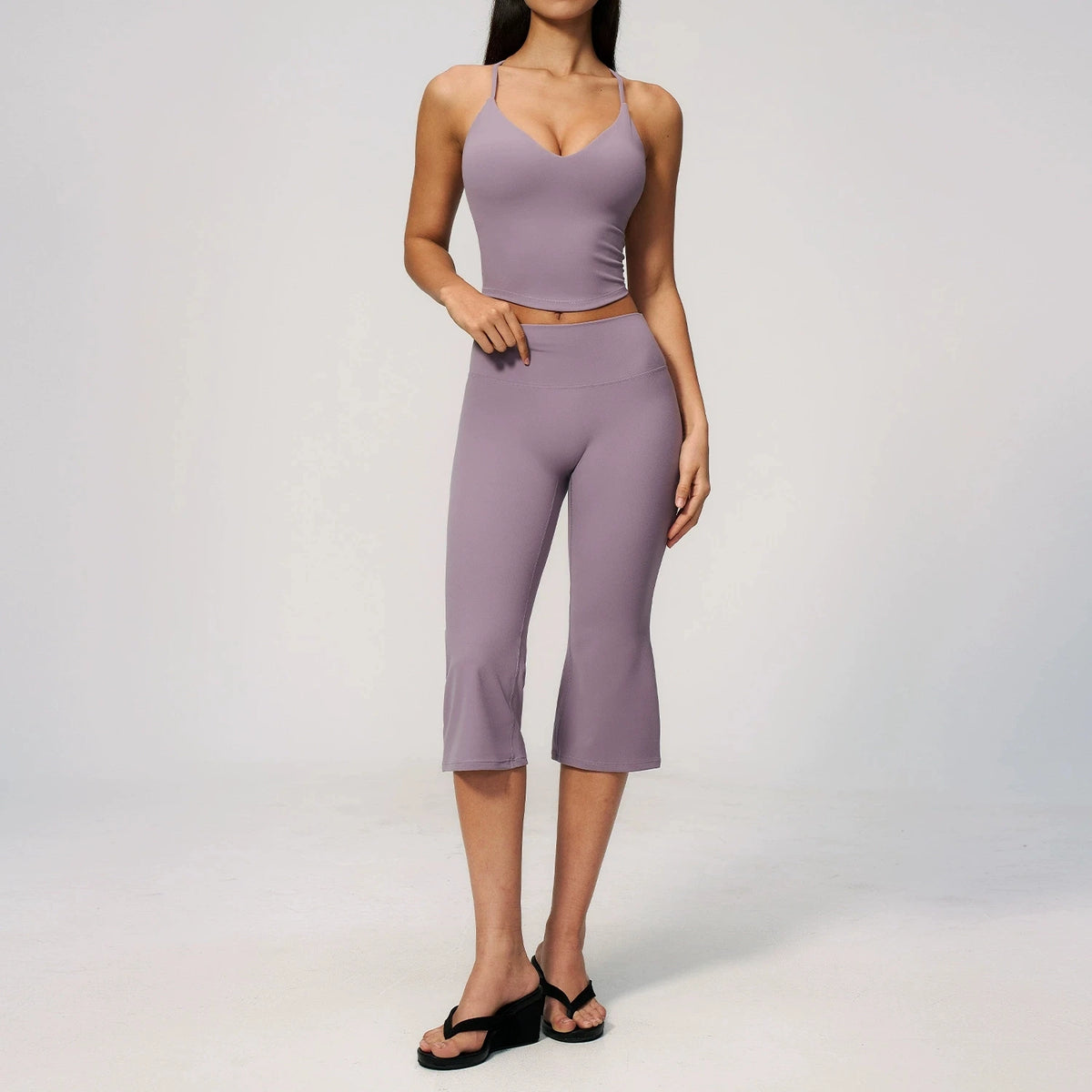 Yoga Set 2 Pieces Sports Suit Fitness Outfits Women Tracksuit Workout Clothes Running Sports Bra Leggings Gym Suit Athletic Wear