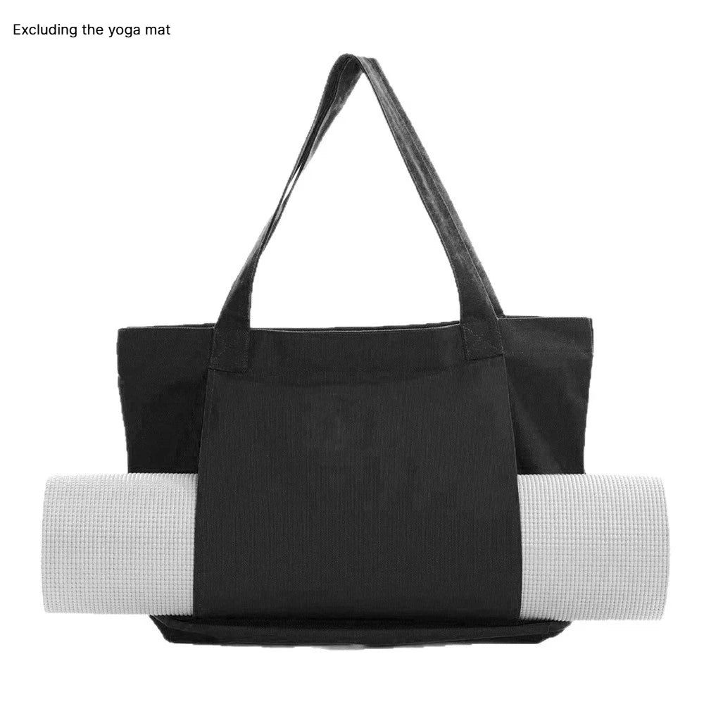 Yoga Mat Carrier,Gym Bag with Yoga Mat Holder,Canvas Tote with Shoulder Strap for Pilate,Travel,Office,Sports, Workout and Beach