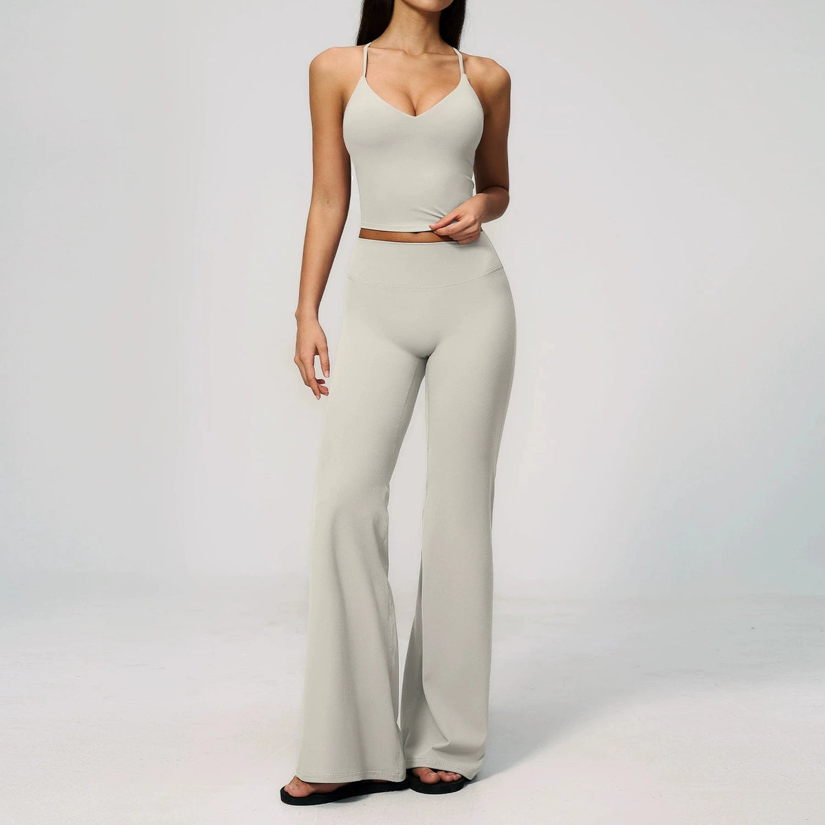 Yoga Set 2 Pieces Sports Suit Fitness Outfits Women Tracksuit Workout Clothes Running Sports Bra Leggings Gym Suit Athletic Wear
