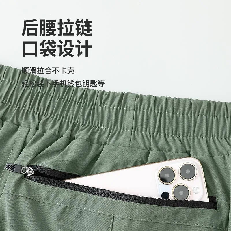 Men's Gym Sets Outdoor Sports Tops Pants Trendy Youth Windbreaker Breathable Tracksuits Jogging Training Wear Quality Clothing