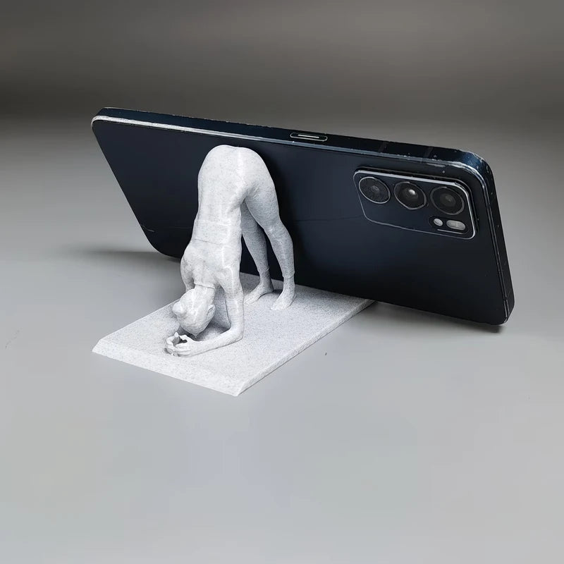 Yoga Girl Phone Stand Creative Meditation Figurine Holder Stable Desk Phone Holder Home Office Decor