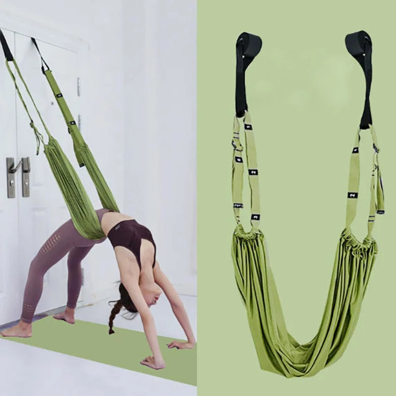 Yoga Hammock, Home Yoga Split Strap, Handstand & Backbend Training Equipment, Doorway Stretch Strap Yoga Cloth
