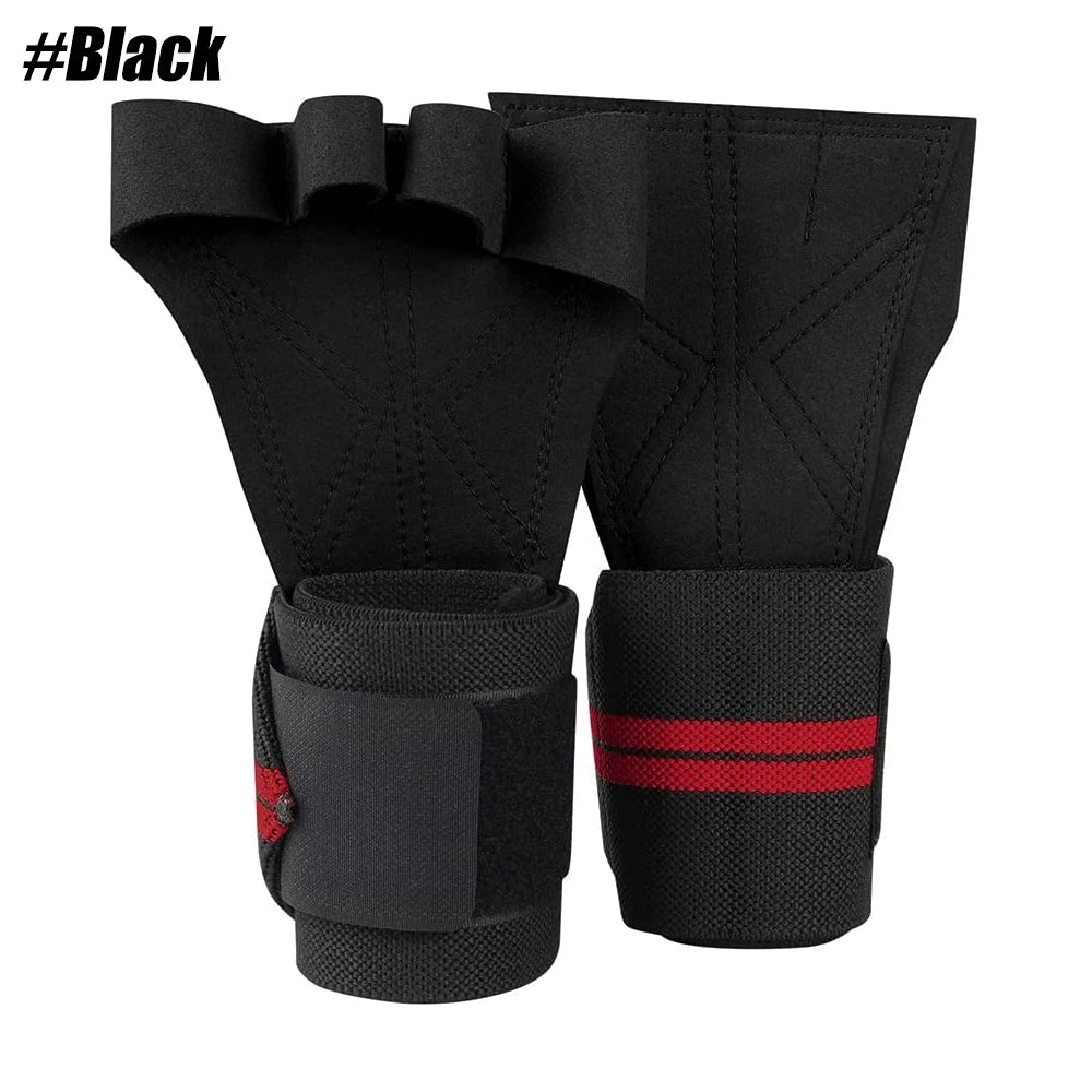1Pair Training Sport Gloves for Men Women Workout Gloves Fitness Body Building Weightlifting Gym Hand Wrist Palm Protector Glove