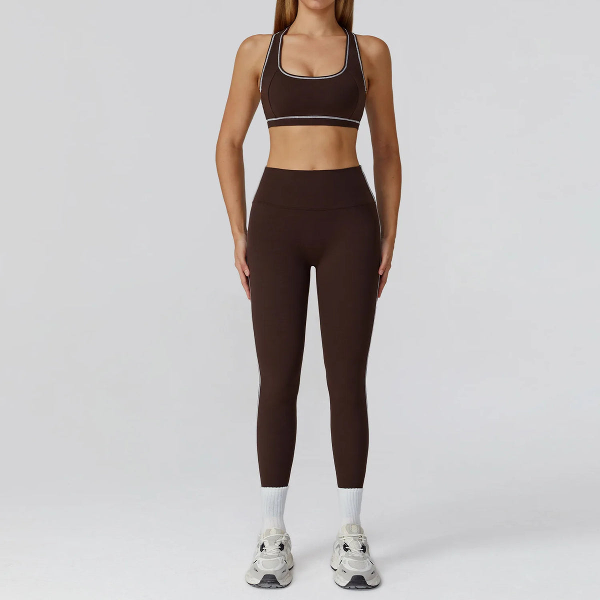 3PCS Yoga Set Women Workout Set 2 Pieces Sportswear Yoga Suit Gym Clothing Fitness Zipper Long Sleeve Sports High Waist Leggings