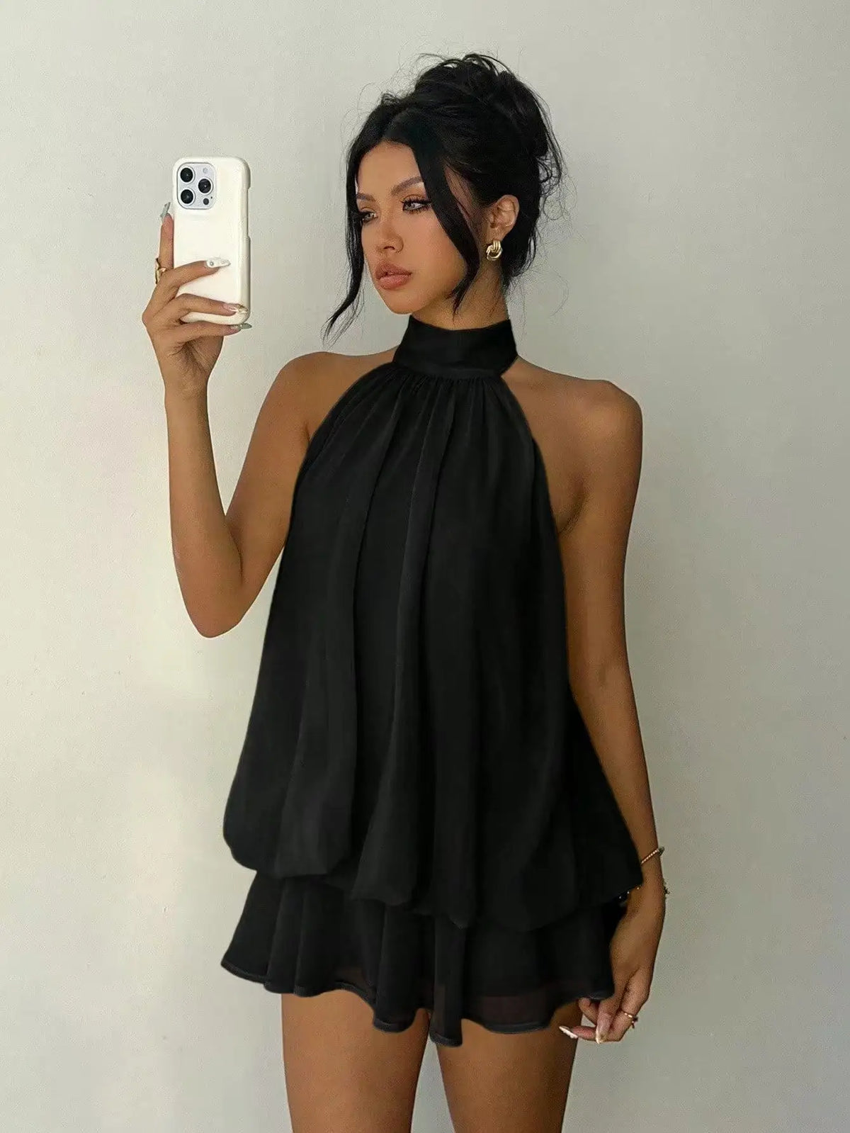 Women's Casual Dresses Woman Clothes Elegant Party Solid-color Beachwear Slim-fitting Sexy Backless Skirt Dress Female Clothing